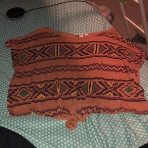 Tribel print crop top